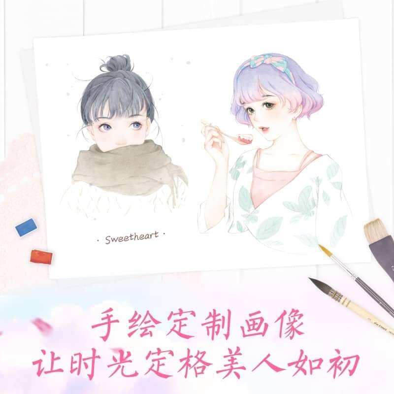 ARTBOOK DẠY VẼ THIẾU NỮ ngọt ngào