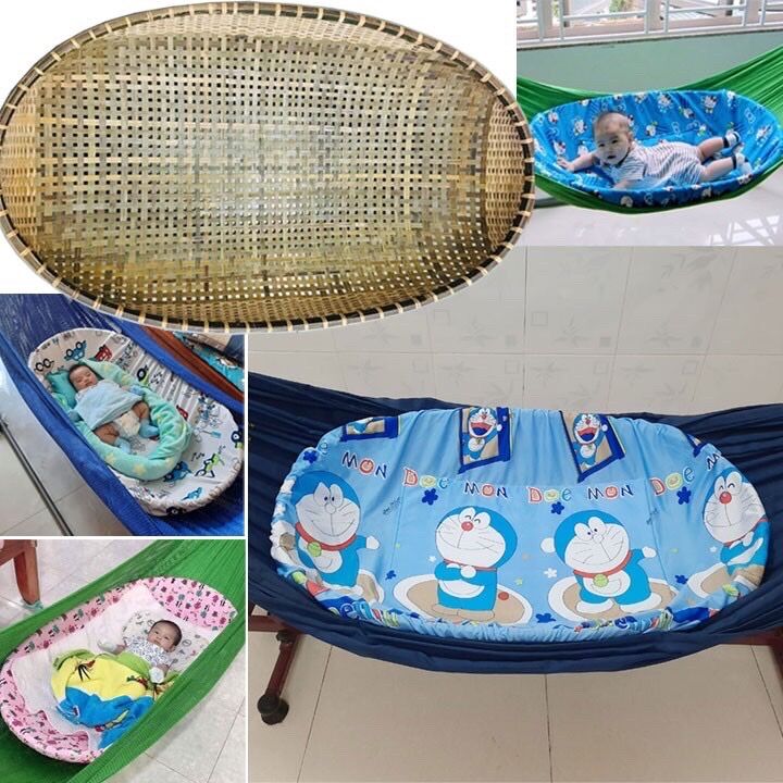 Nệm bọc nôi cho bé size 65*100cm( Tặng quà vòng dâu)