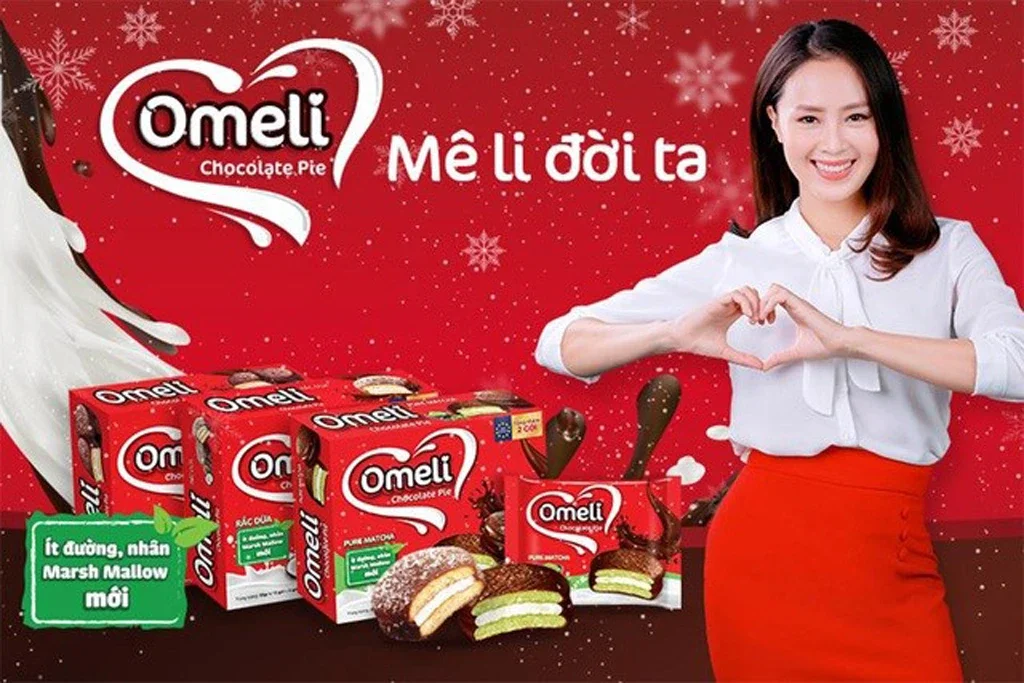 Bánh Chocolate pie vị Marsh mallow Gói 200gr (10 cái/tui)