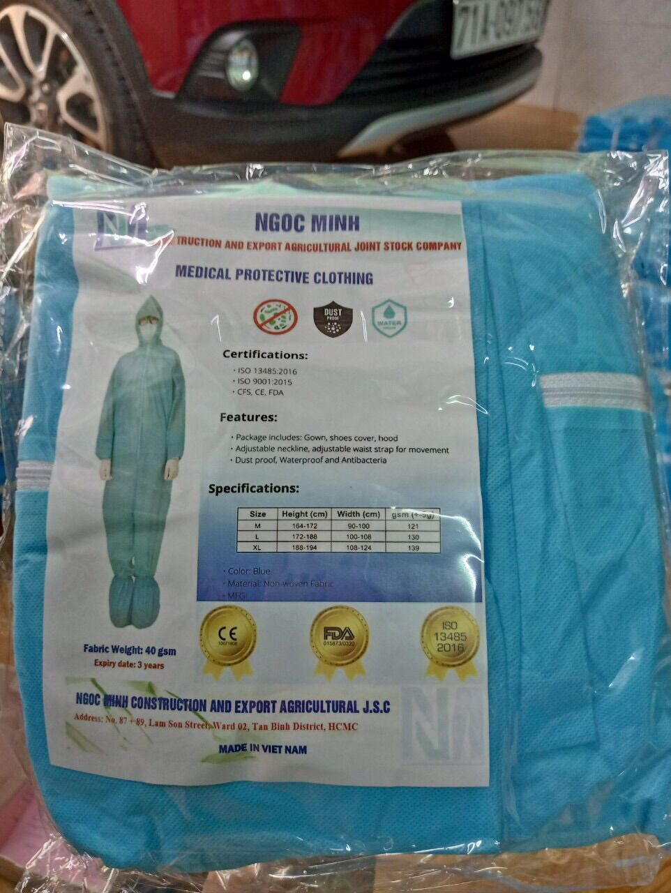 [HCM]Bộ đồ bảo hộ y tế phòng chống dịch ( 4 món)