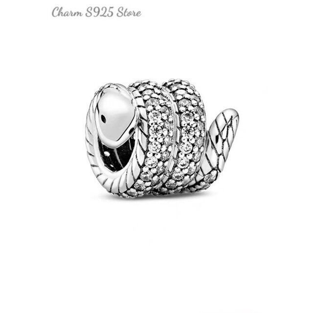 Pandora ale charm rắn đính đá bạc s925 cao cấp
