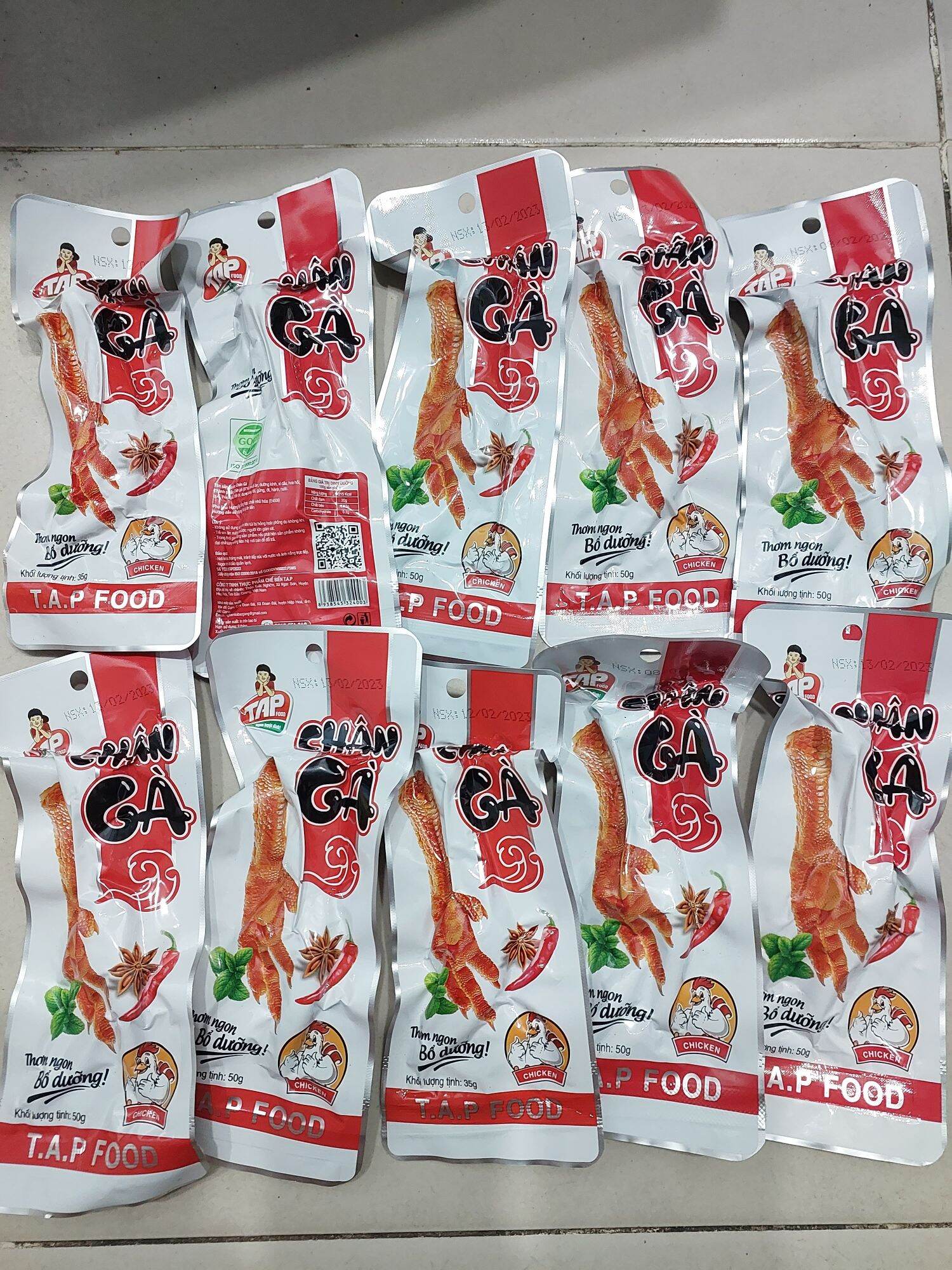 Combo 10 chân gà T.A.P  FOOD 50g
