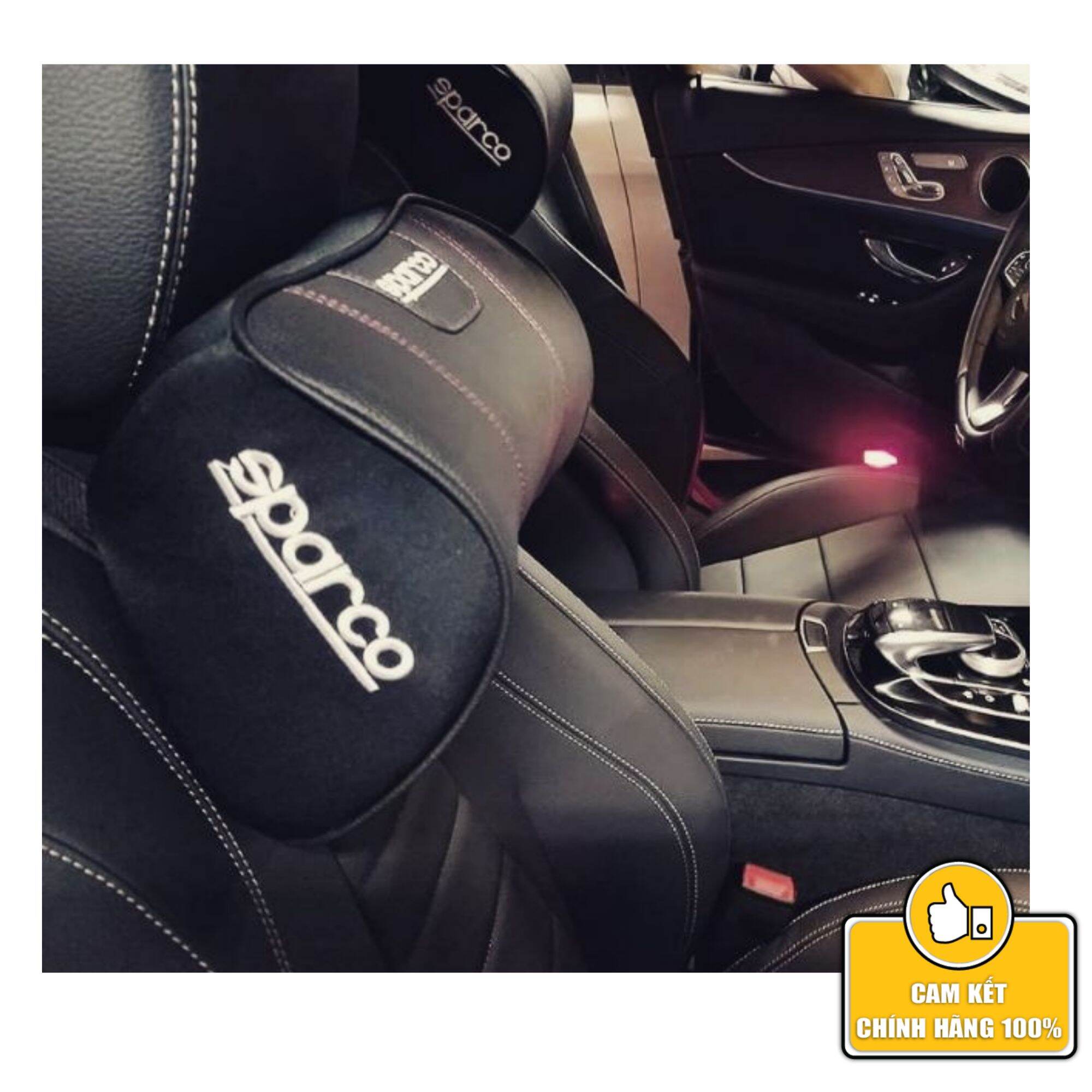Gối tựa cao su non Sparco chính hãng SPC4008BK