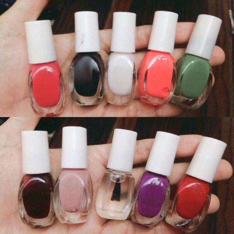Combo 10 lọ sơn móng tay nhỏ