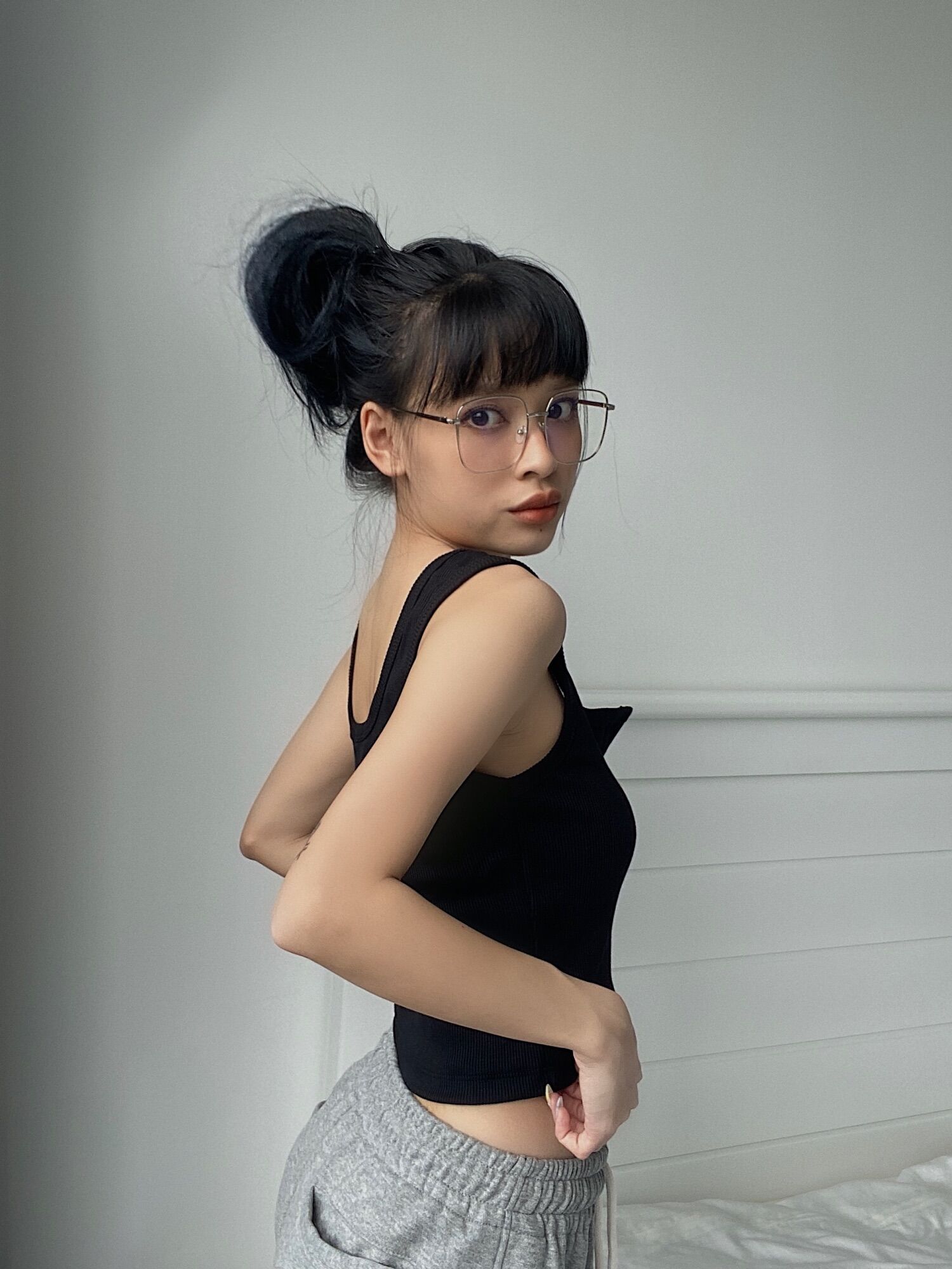 Áo ba lỗ sát nách nút gài Button Top