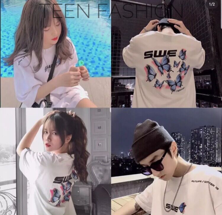 [HCM]Áo Thun Tay Lỡ Unisex IN SWE ĐỘC LẠ - Áo Thun Phông Rộng Thời Trang Nam Nữ Bắt Trent