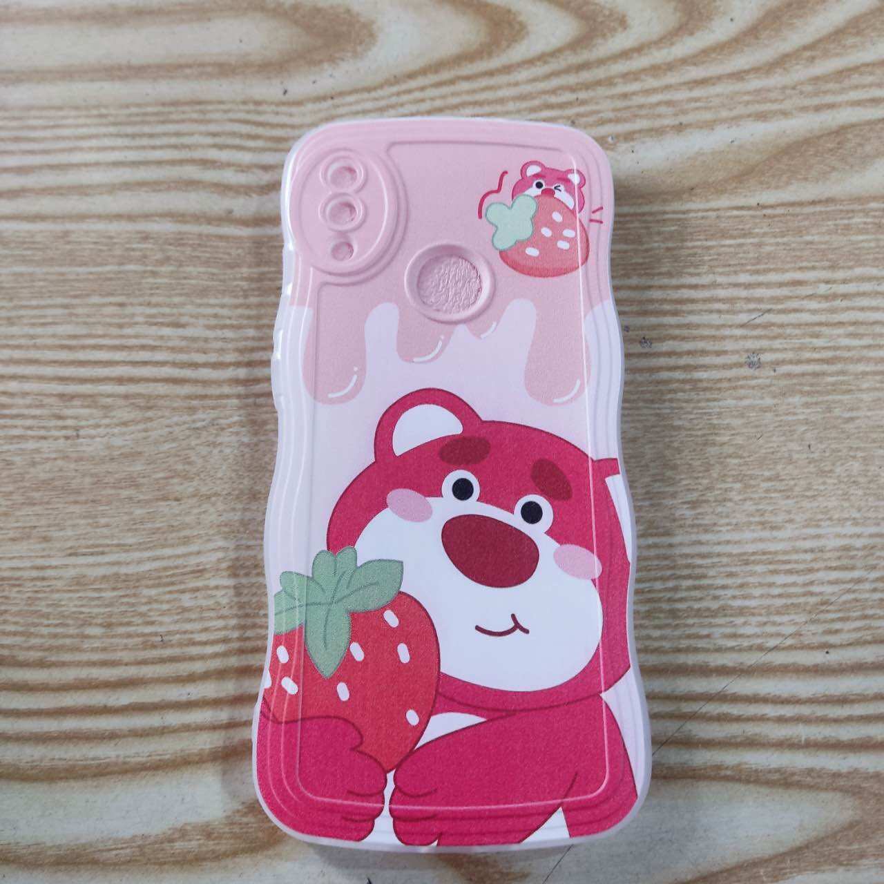 Ốp lưng dẻo Gấu dâu redmi 7 , Redmi note 7,redmi note8,Redmi Note8Pro