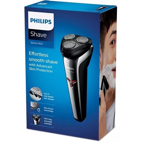 Máy cạo râu du lịch S1301/02, cạo râu dễ dàng và êm ái.