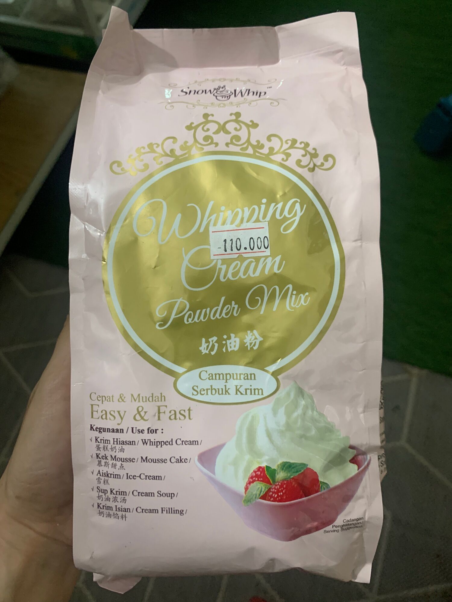 Kem sữa tươi dạng bột - Whipping Cream Powder Mix (500gr)
