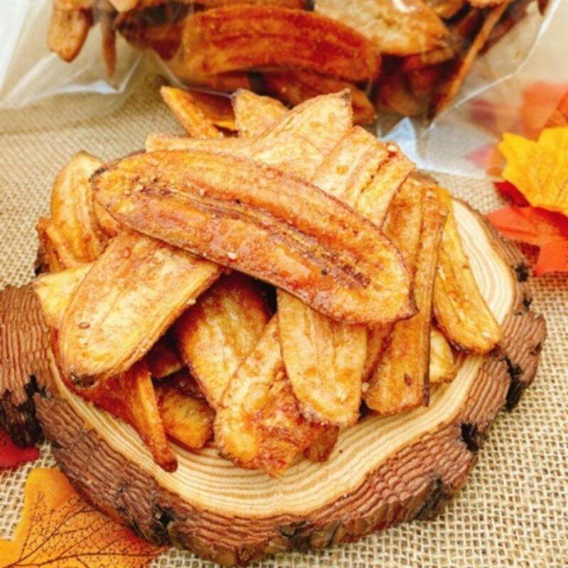 1Kg chuối sấy giòn phủ vừng Đà Lạt giòn ngon