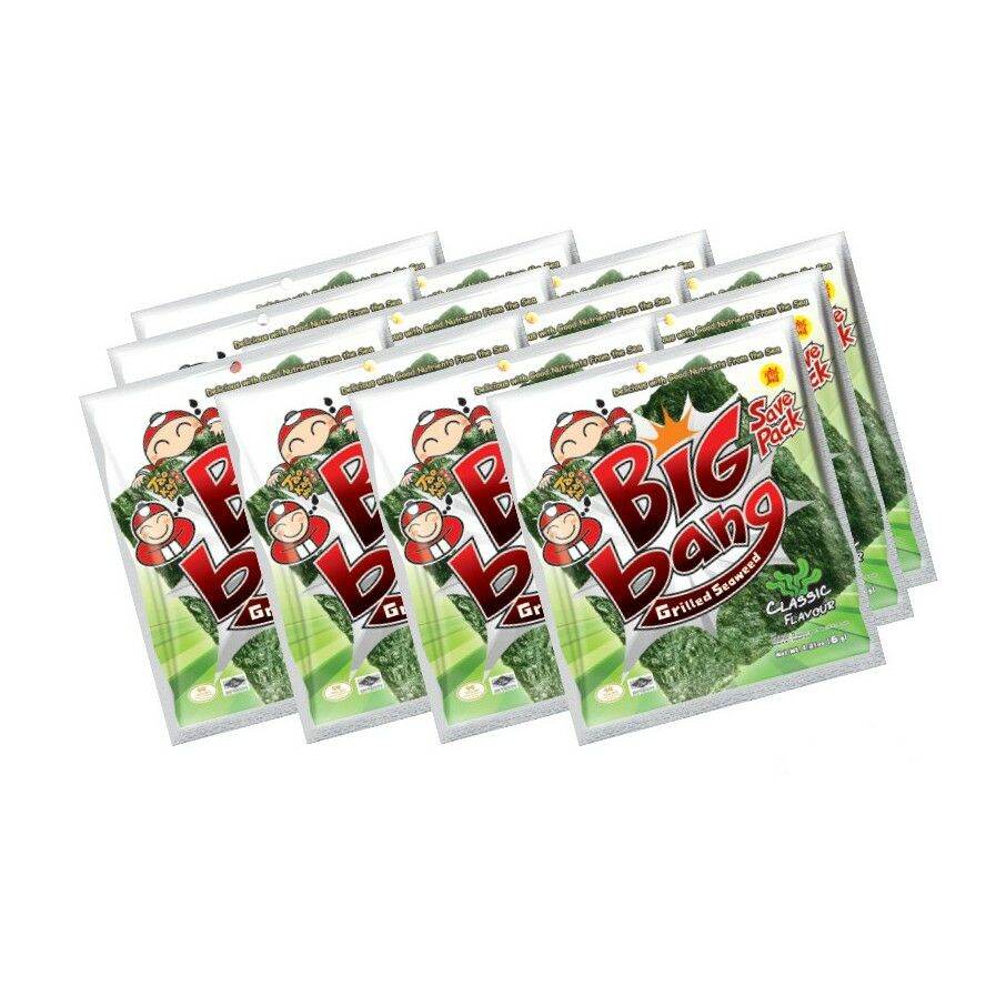 Snack rong biển TaoKaeNoi BIG BANG vị truyền thốngvị cay 6g/gói