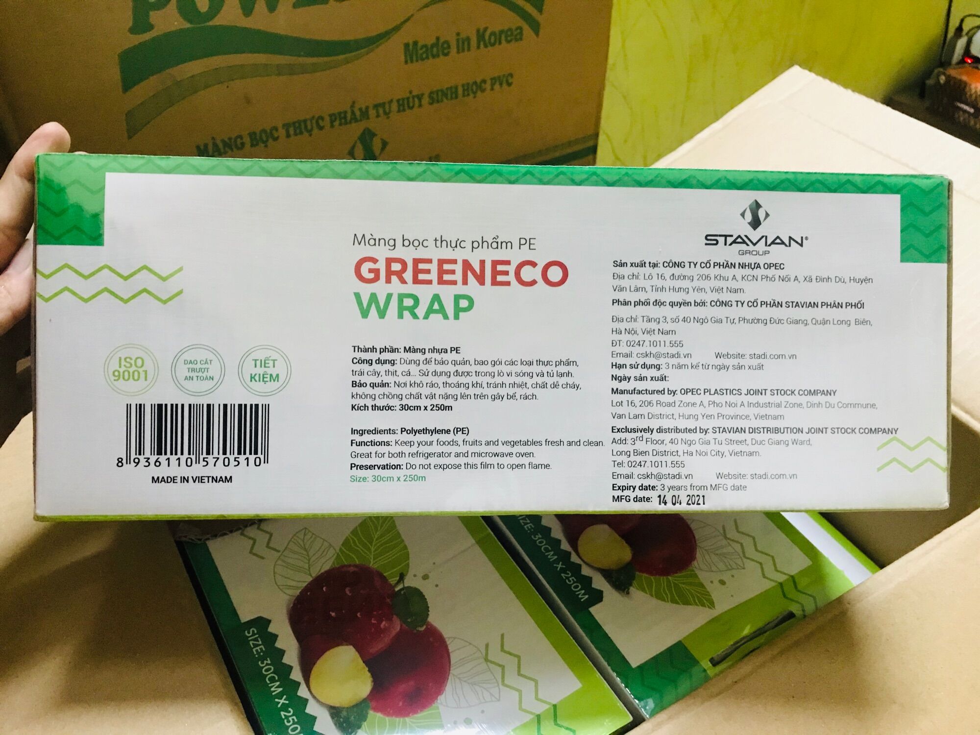 Màng bọc thực phẩm Green Eco đại 250M