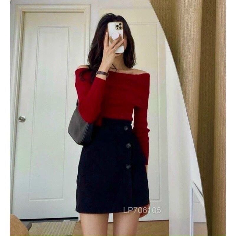 ÁO TRỄ VAI DÀI TAY DỄ PHỐI ĐỒ W1