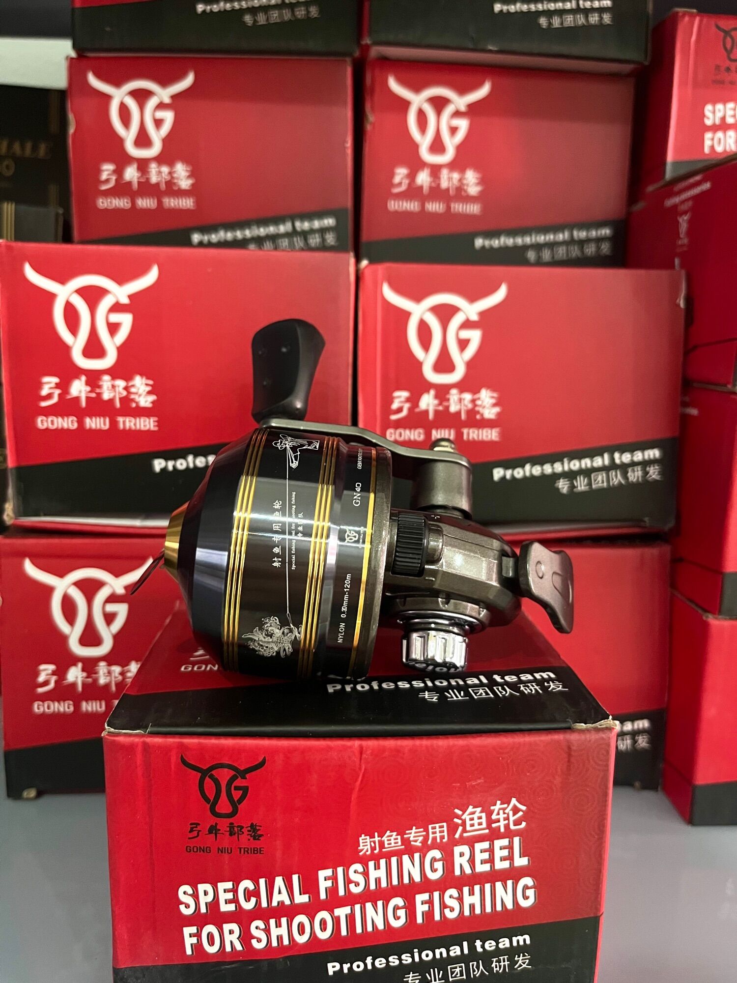Máy thu dây cước cá hiệu bò tót