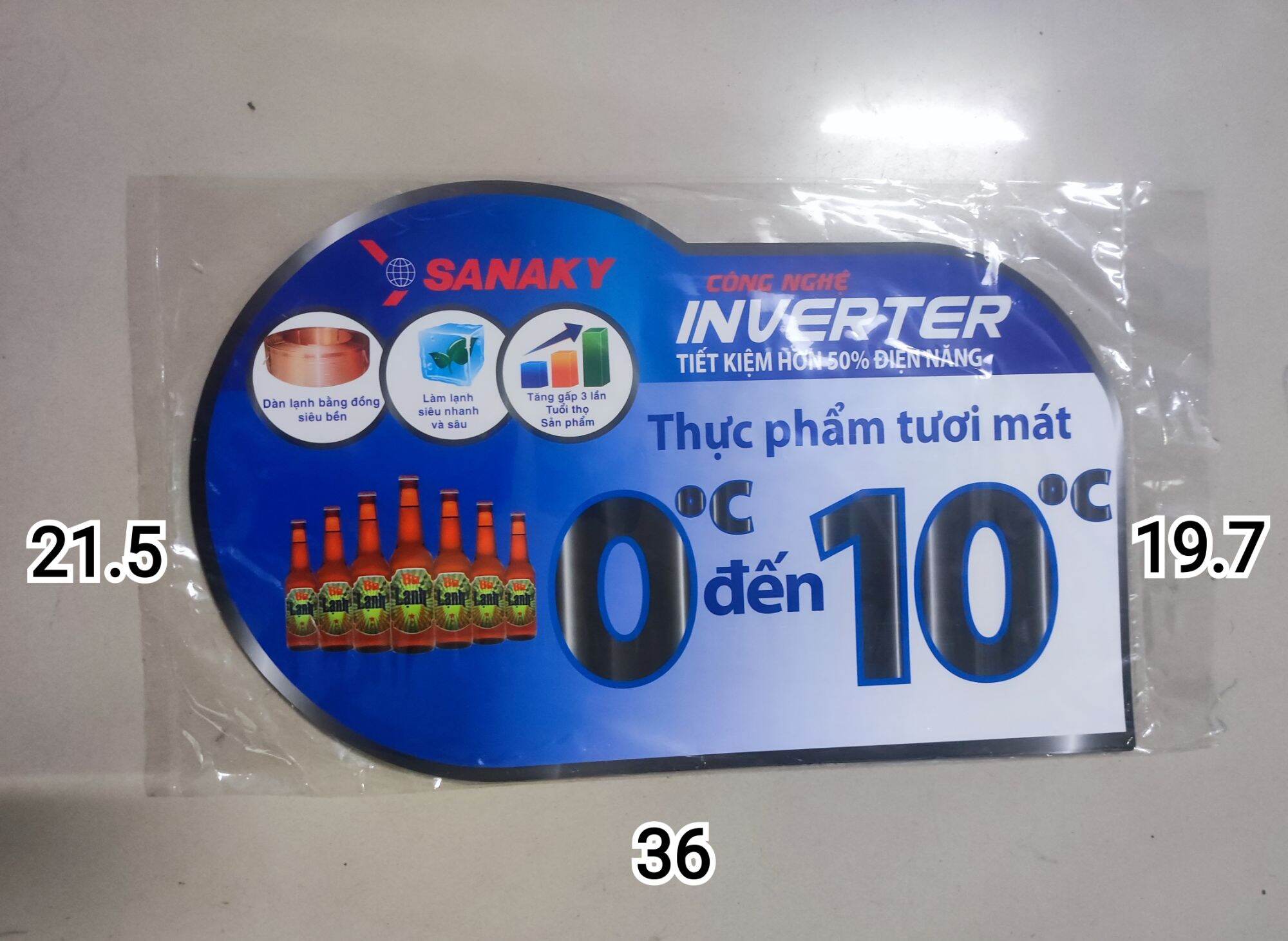 Combo 10 tem dán tủ đông