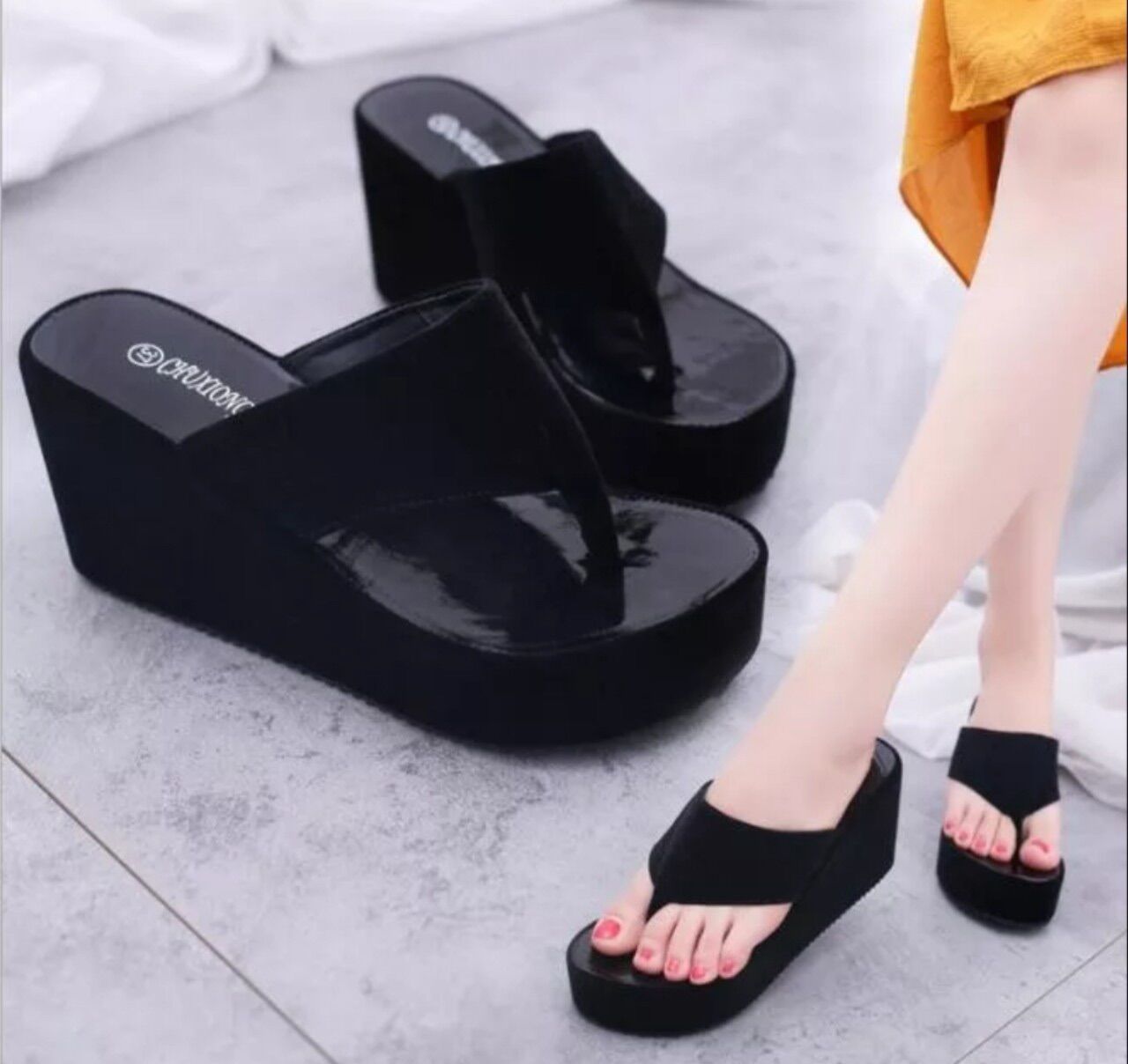 Dép kẹp đế xuồng nhung @₫₫&&