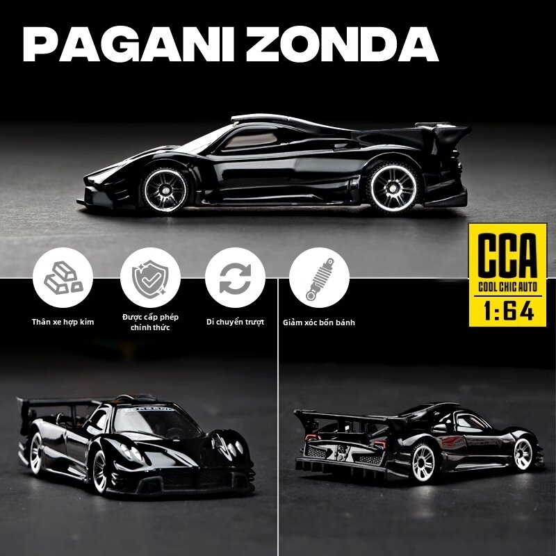 Mô Hình Xe Hợp Kim 1:64 Pagani Zonda Lamborghini CCA Mini