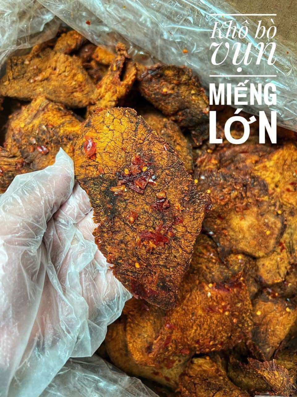 500G khô bò vụn mềm miếng lớn
