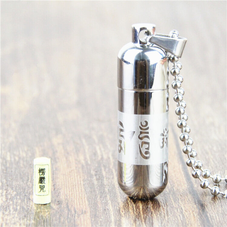 Enlightenment Become Attached to the Six-Mantra Pendant Titanium Steel Niche for a Statue of the Buddha Charm Surangama Pendant Package Can Be Opened Sariputra