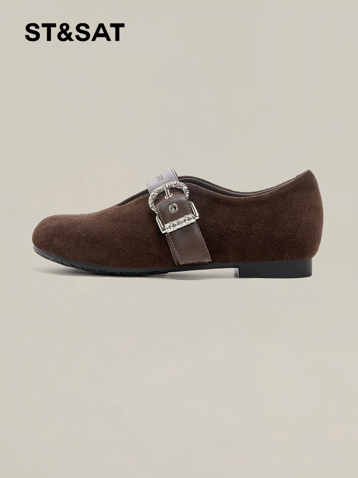 ST&SAT | Casual Lightweight Mary Jane Shoes Summer New Style Ankle Strap Retro Simple Giá 2,286,000 Đồng*Miễn phí vận chuyển