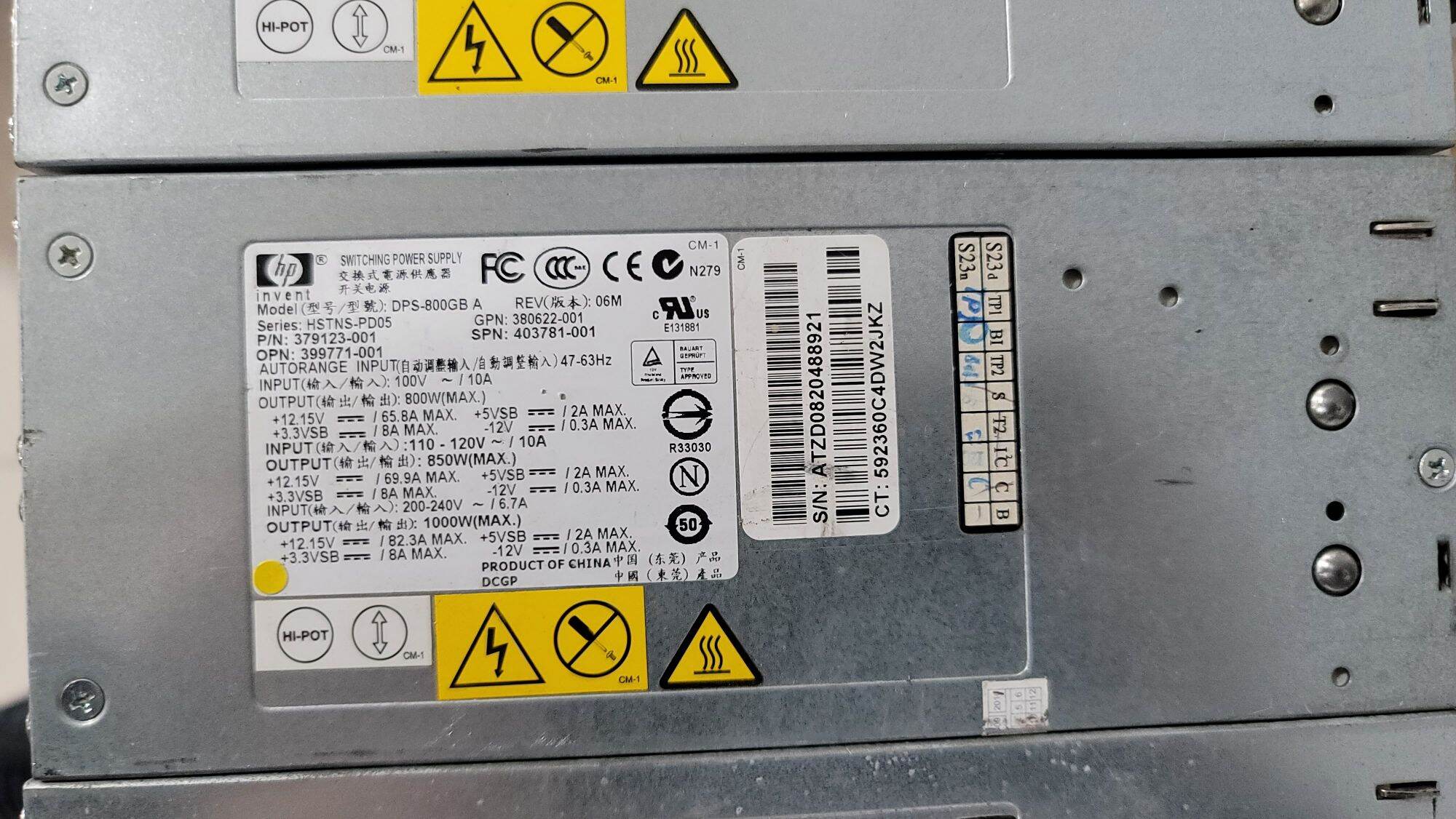 Nguồn server HP DPS-800GB A 1000W