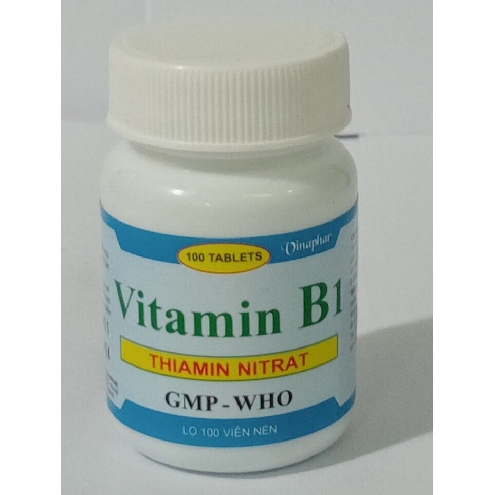 Vitamin b1 viên xanh lọ 100 viên