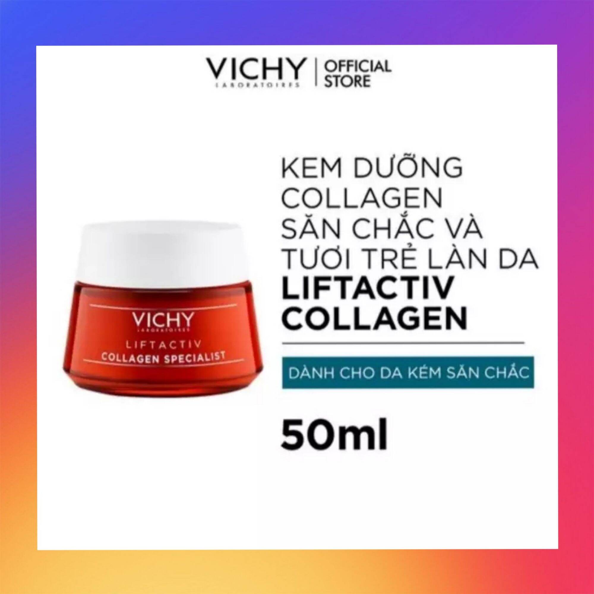 [Hcm][ Freeship Max ] Kem Dưỡng Vichy Làm Sáng & Săn Chắc Da Ban Đêm 50Ml Liftactiv Collagen Specialist Night