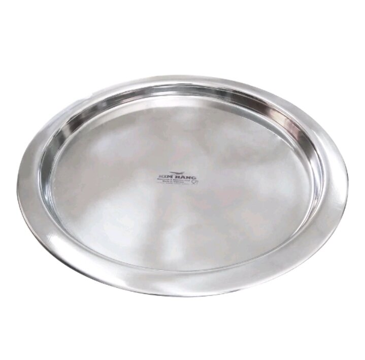 [CHÍNH HÃNG] Dĩa inox tròn Nhôm Kim Hằng D27cm
