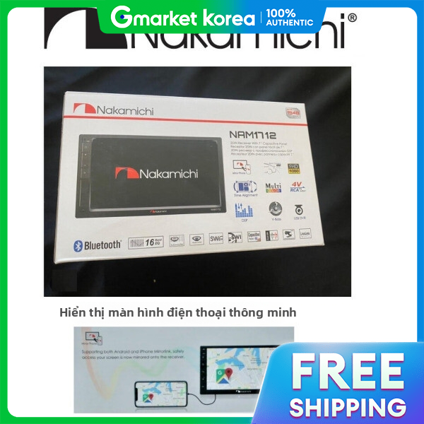 Recommended Car Audio Nakamichi Nam-1712 7-Inch, Smartphone Mirroring Support, Mecaris Car Av, Giá 6,311,200 Đồng*Miễn phí vận chuyển