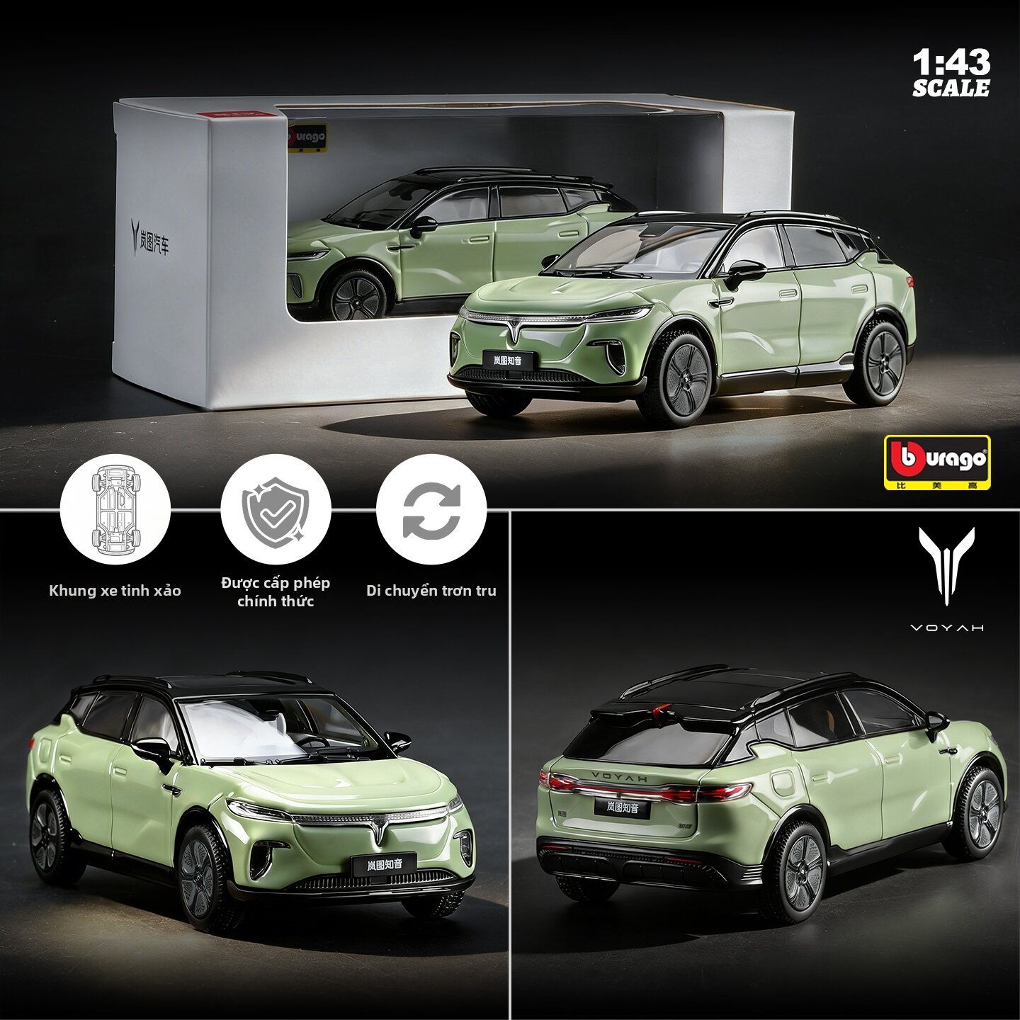 Mô Hình Xe Hơi SUV Kim Loại 1/43