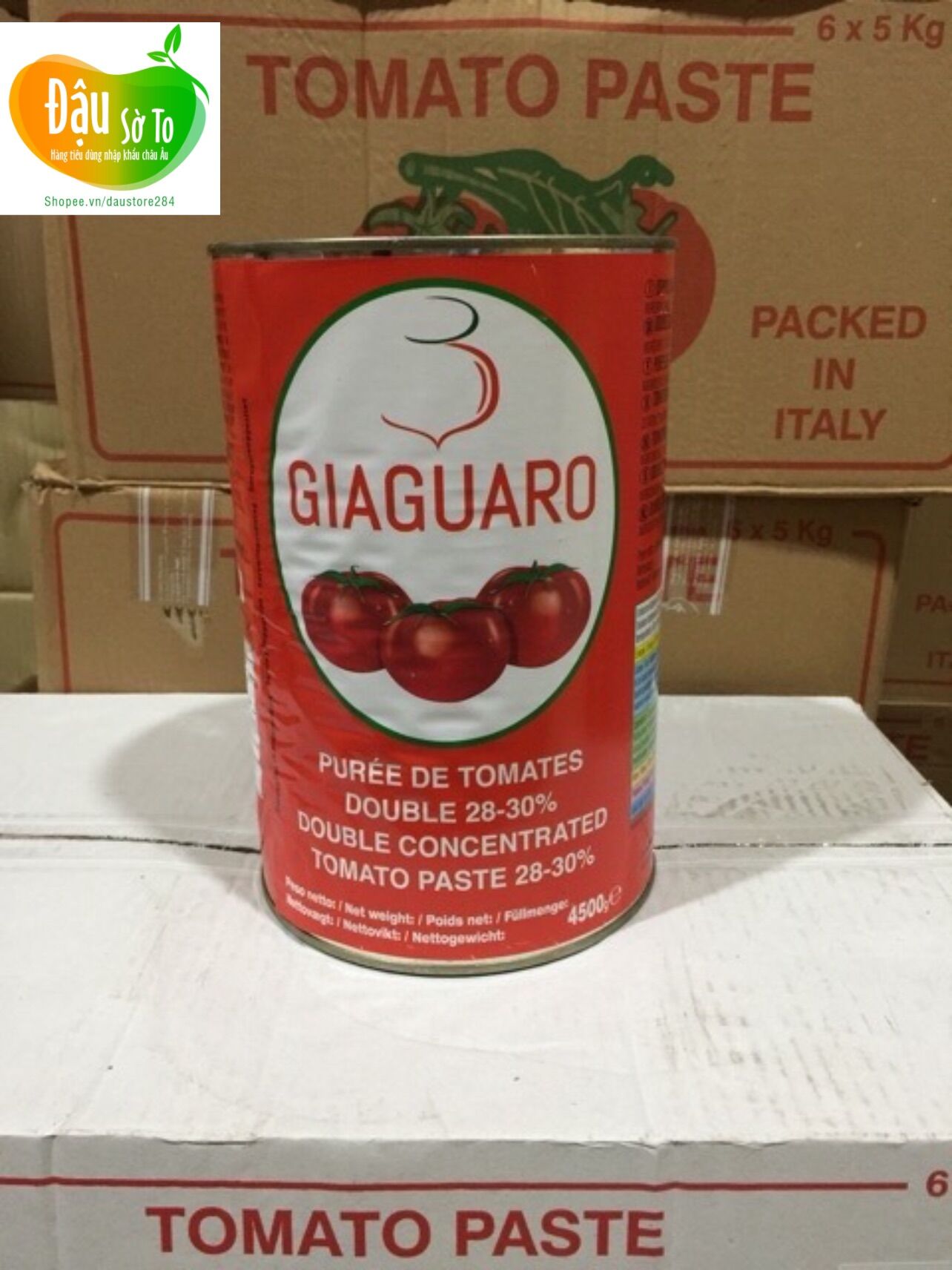 Cà chua xay Giaguaro – hộp 400g (Giaguaro Tomato Paste)