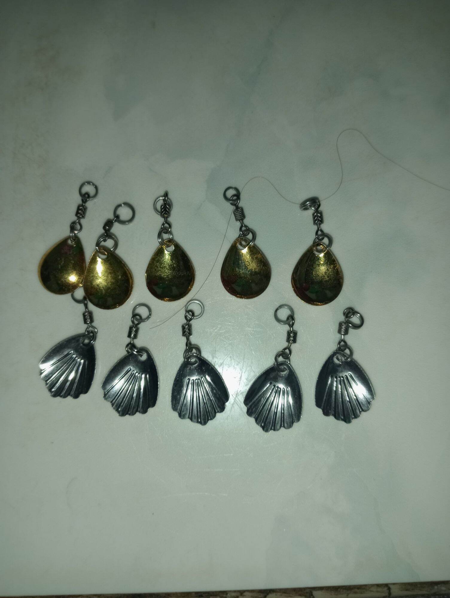 Thìa sò và thìa gold làm sẵn ring khoá loại sịn