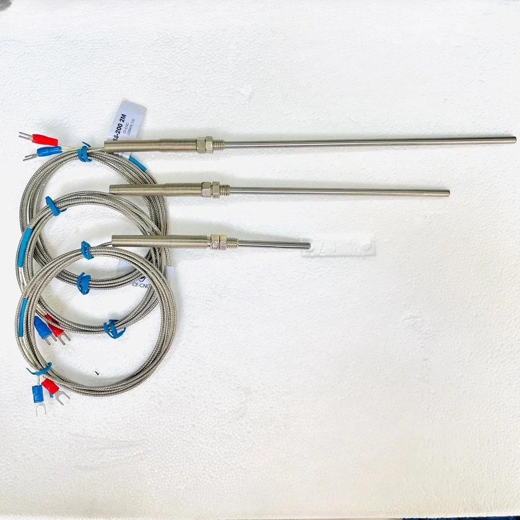 Dây dò nhiệt độ, đầu dò can k, sensor cảm biến nhiệt -2 mét/3m/5m- đầu dò 5cm/10cm/15cm/20cm