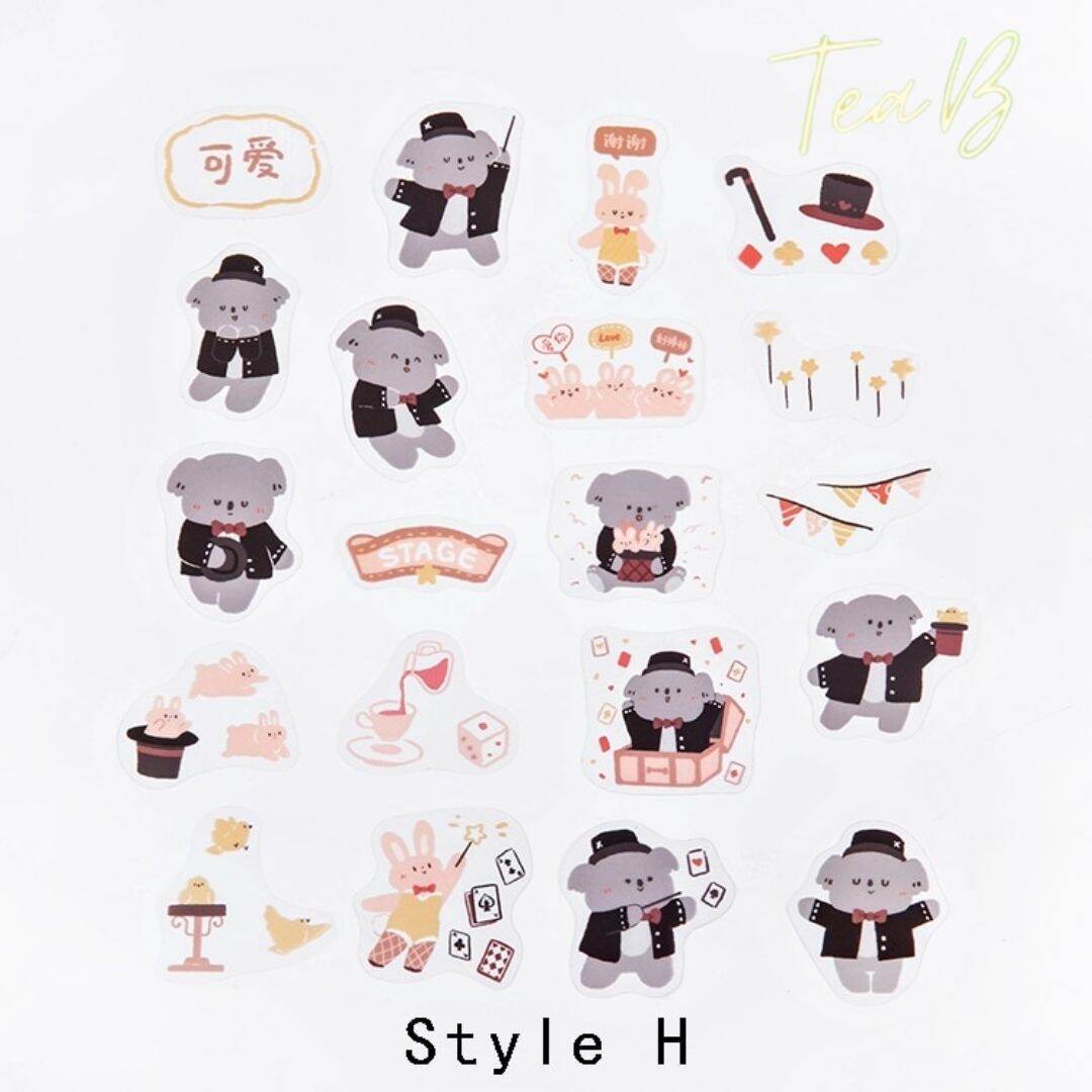 Set 40 Sticker (Hình Dán) Kiểu Dáng Khác Nhau Dùng Để Trang Trí (Tea.B_ST28)