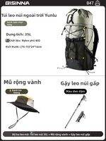 BSWOLF | Balo Đi Phượt Siêu Nhẹ Dung Lượng Lớn Unisex