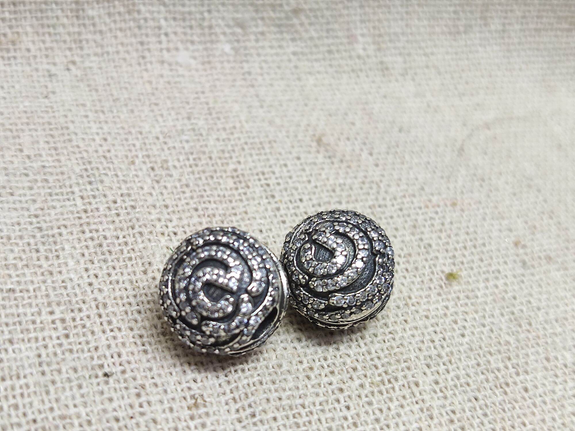 GauBee Charm bạc 925 clip hoa hồng