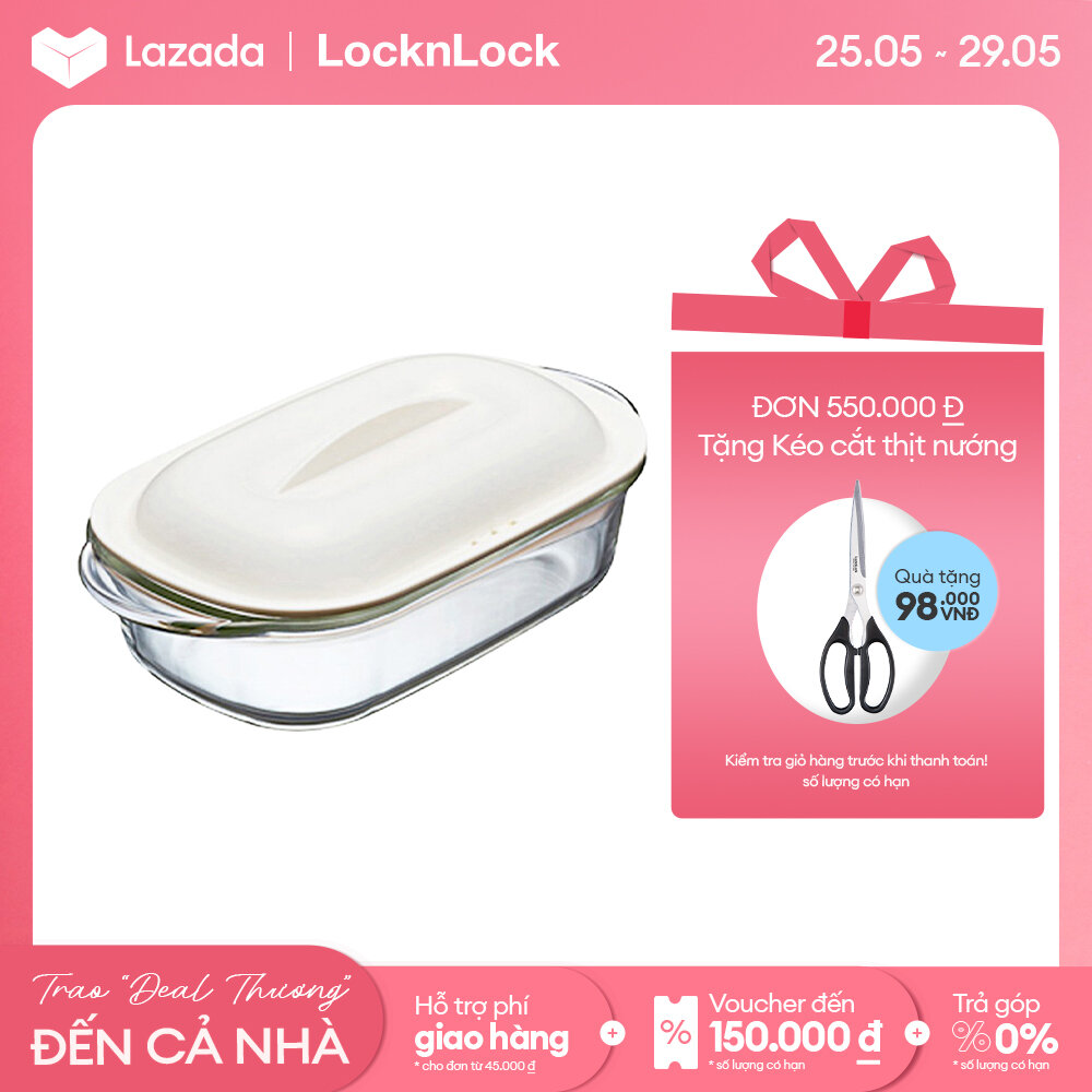 Hộp đựng thức ăn thủy tinh tiện lợi lock&lock easy cook - s - llg482