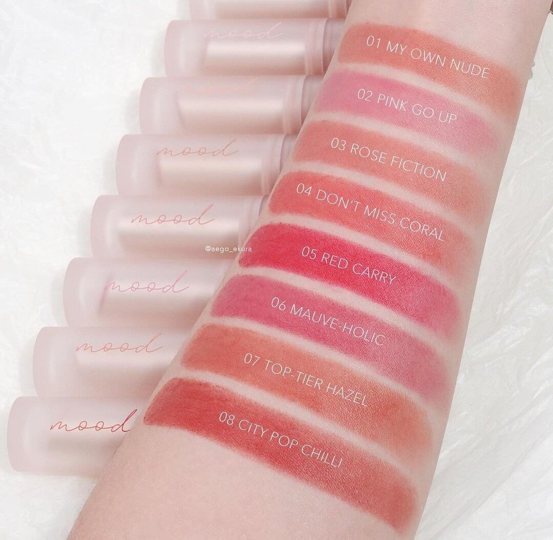 (HSD 17/10/2025) Son thỏi Peripera Ink Mood Matte Stick