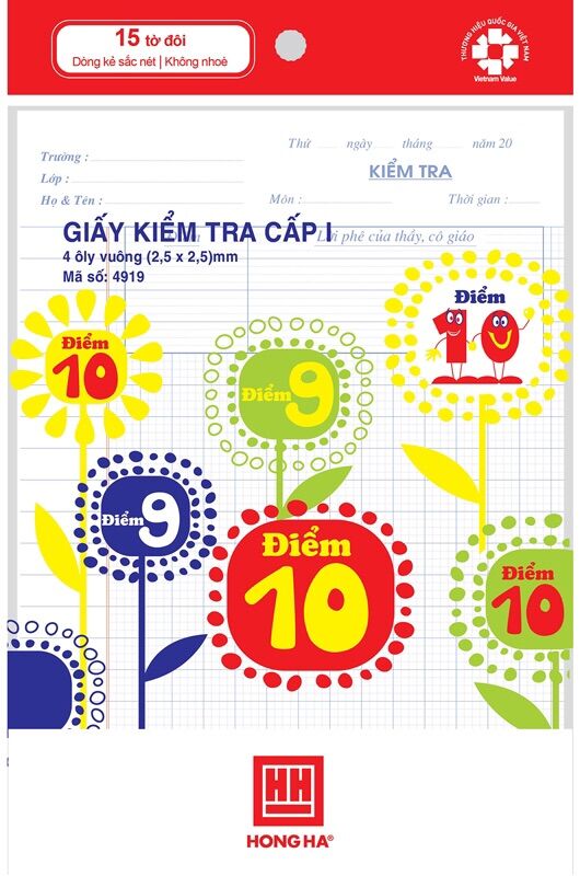 Giấy kiểm tra cấp 1
