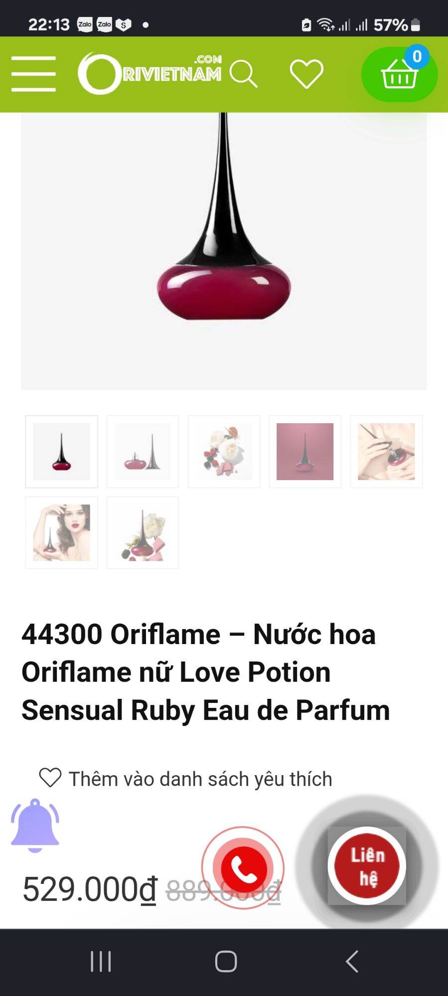 Nước hoa nữ Love mẫu mới 2025 của oriflme – 50ml 849.000₫