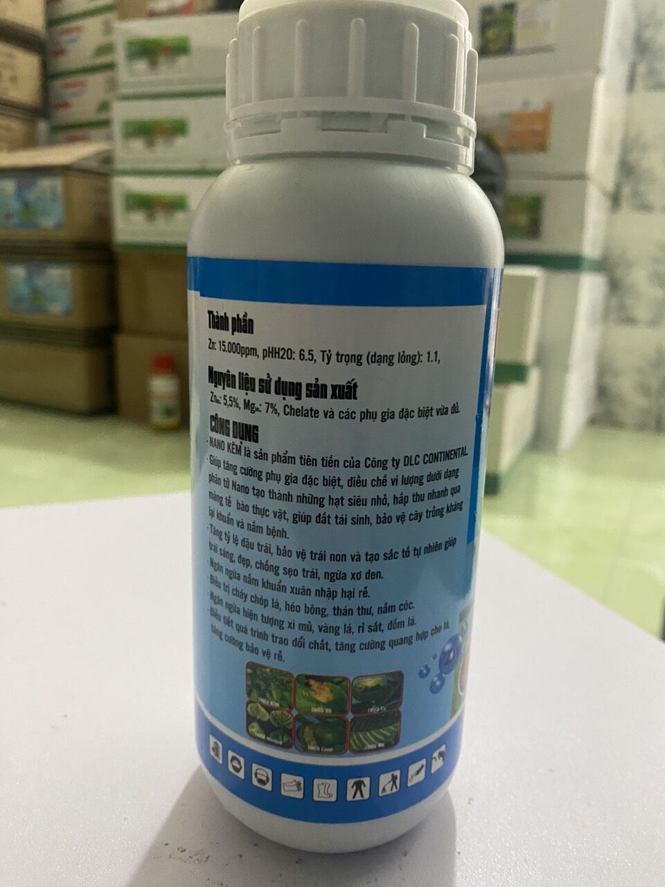 Chế phẩm Nano Kẽm - Nano Zn chai 500ml