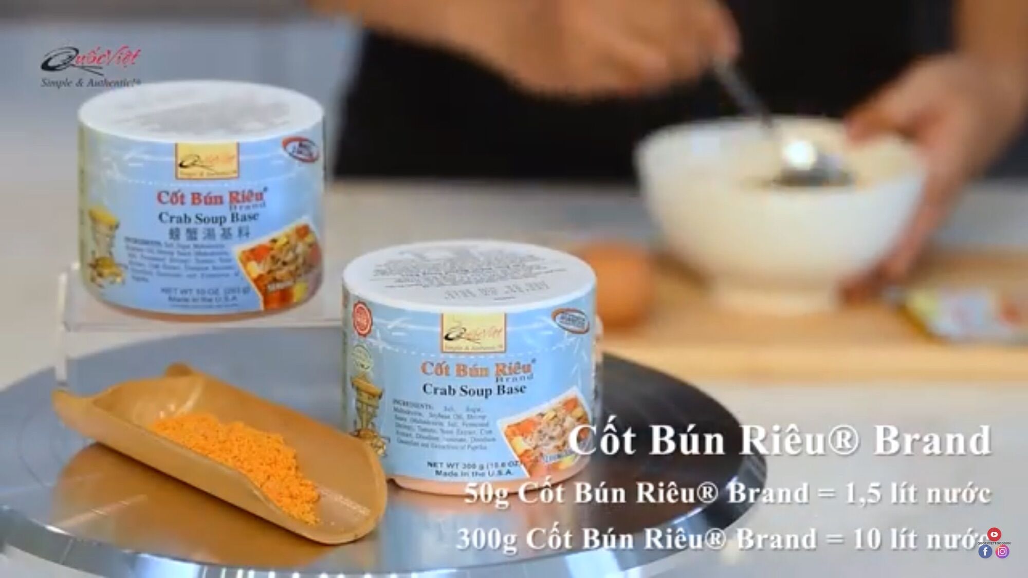 Cốt bún riêu Quốc Việt Foods 300gr