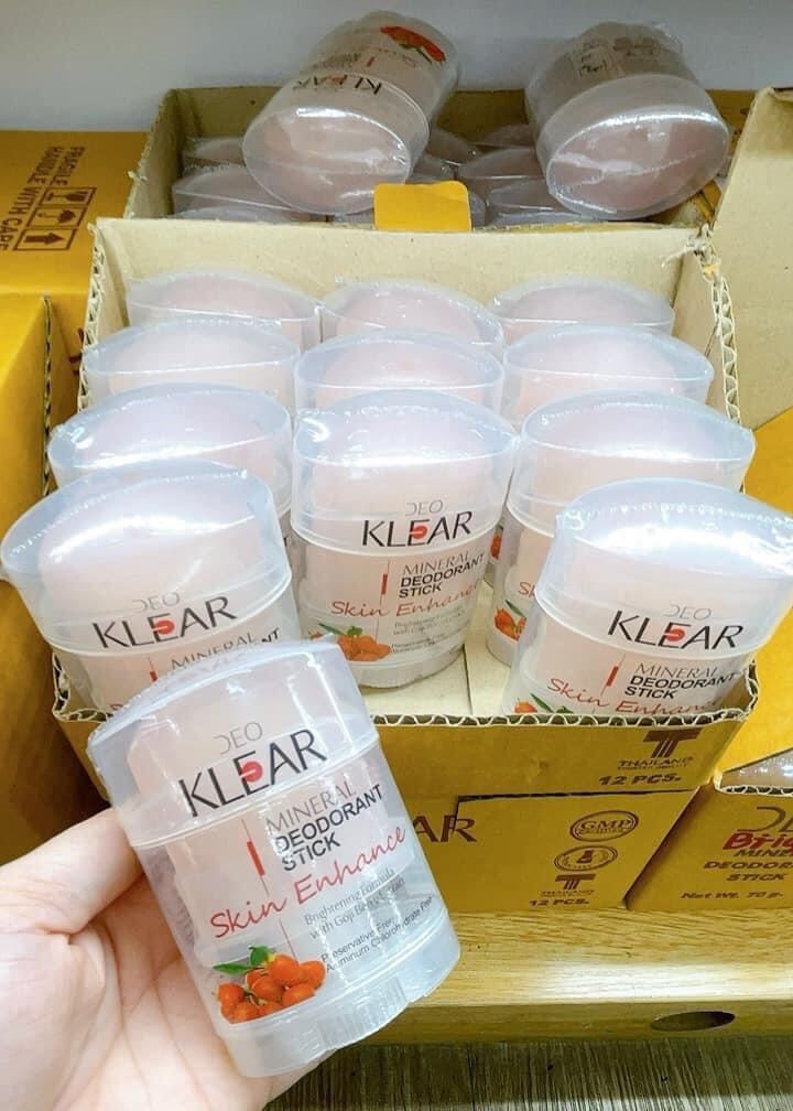 Lăn Khử Mùi Đá Khoán DEO KLEAR Thái Lan 70gram