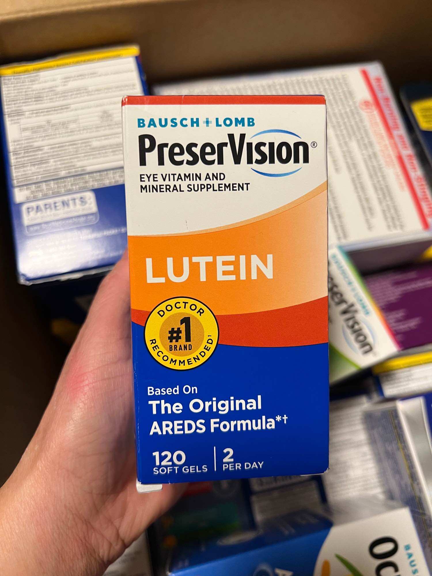 Viên uống bổ mắt cho người lớn Preservision AREDS Lutein 120 Softgels