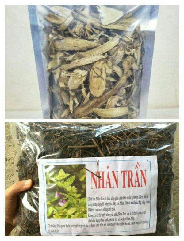 1kg nhân trần và 500g cam thảo khô