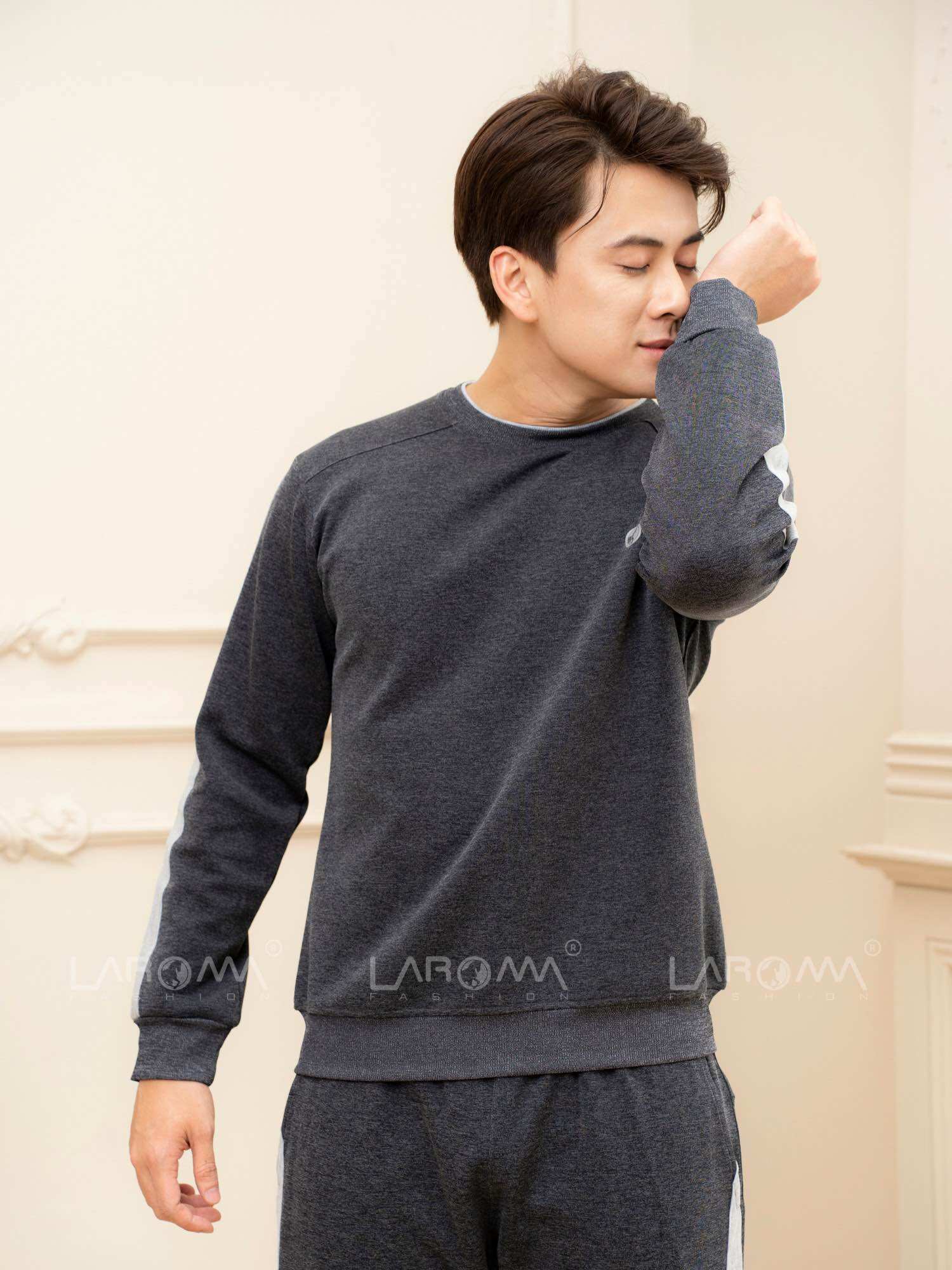 Bộ đồ nam Laroma chất nỉ QUẦN SUÔNG