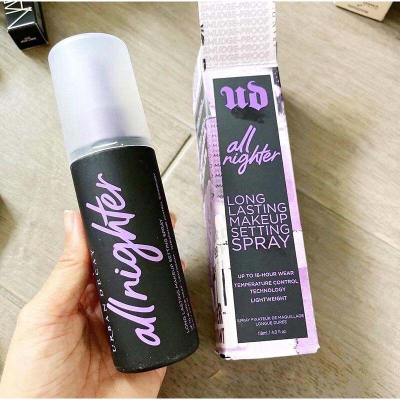 Xịt khoá Makeup Urban Decay All Nighter Makeup Setting Spray 118ml