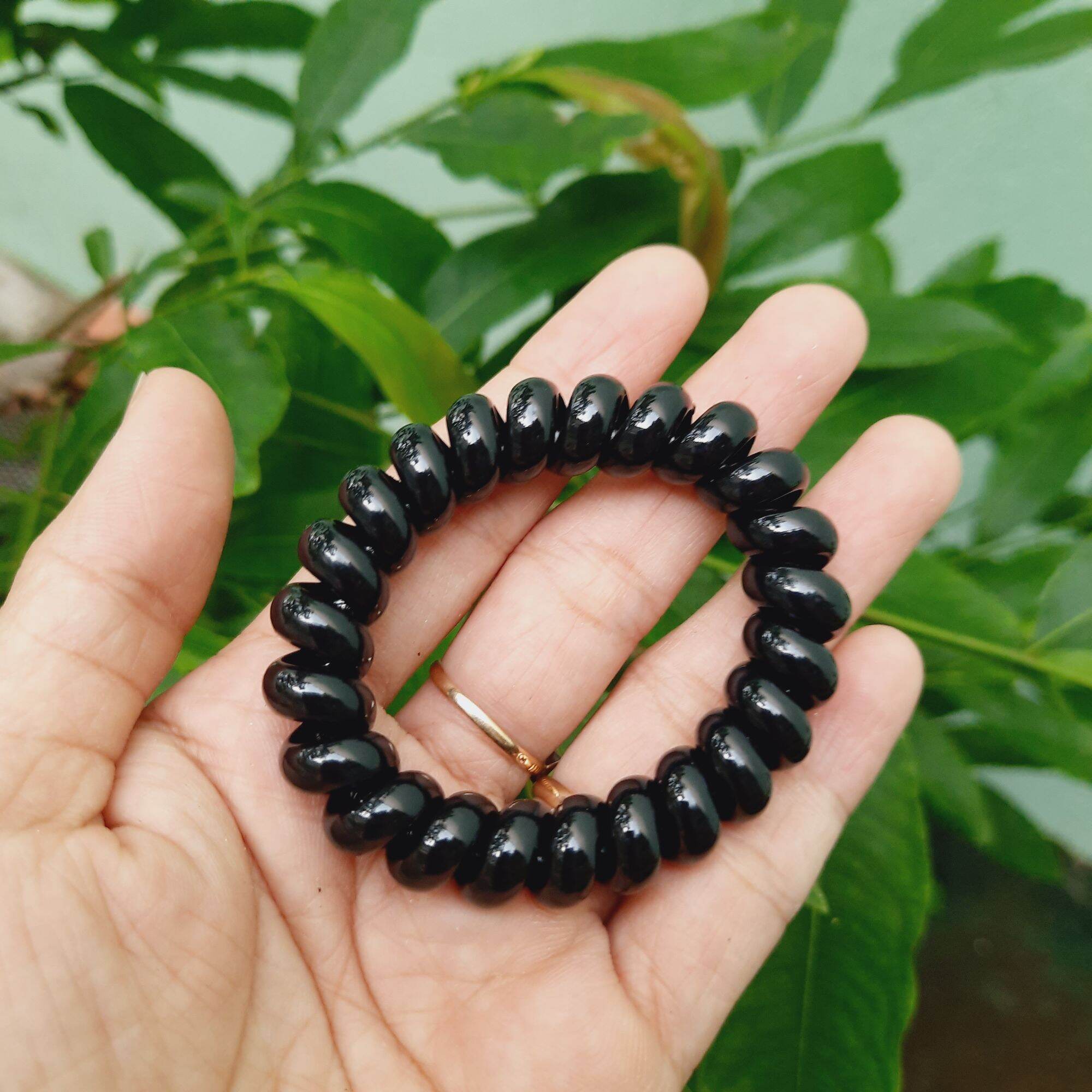 Túi 10 Lò xo cột tóc màu đen (cở to 5cm)