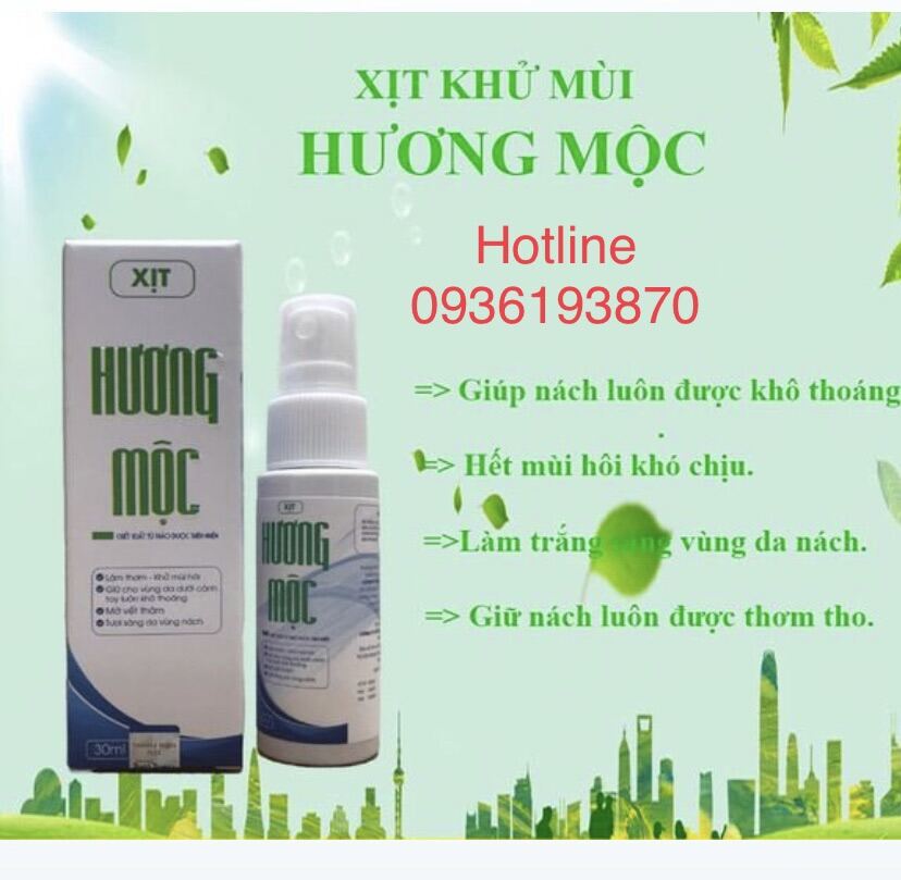 Xịt Khử Mùi Hương Mộc