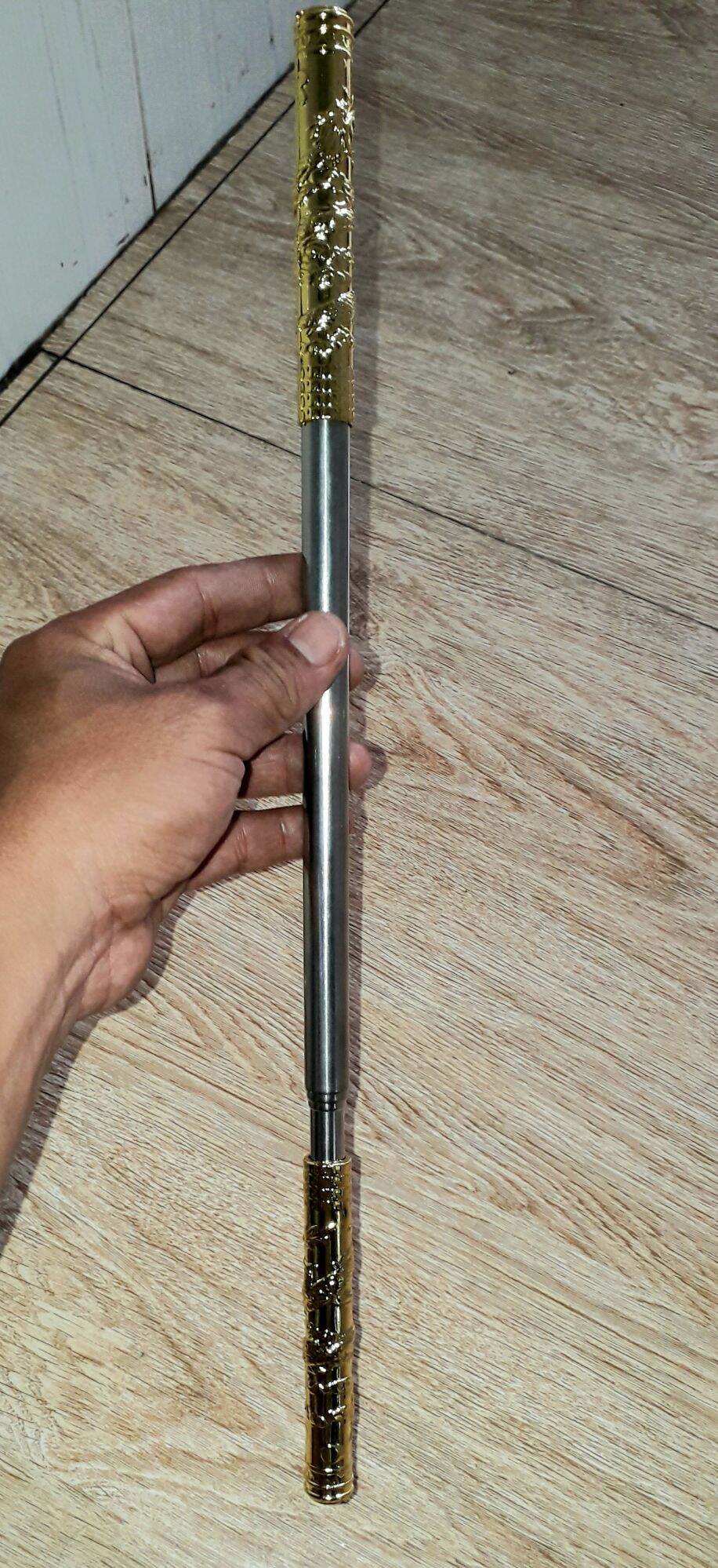 Một chiếc Thiết bảng_ Gậy như ý dài 96cm hoặc 45cm Tôn Ngộ Không bằng inox